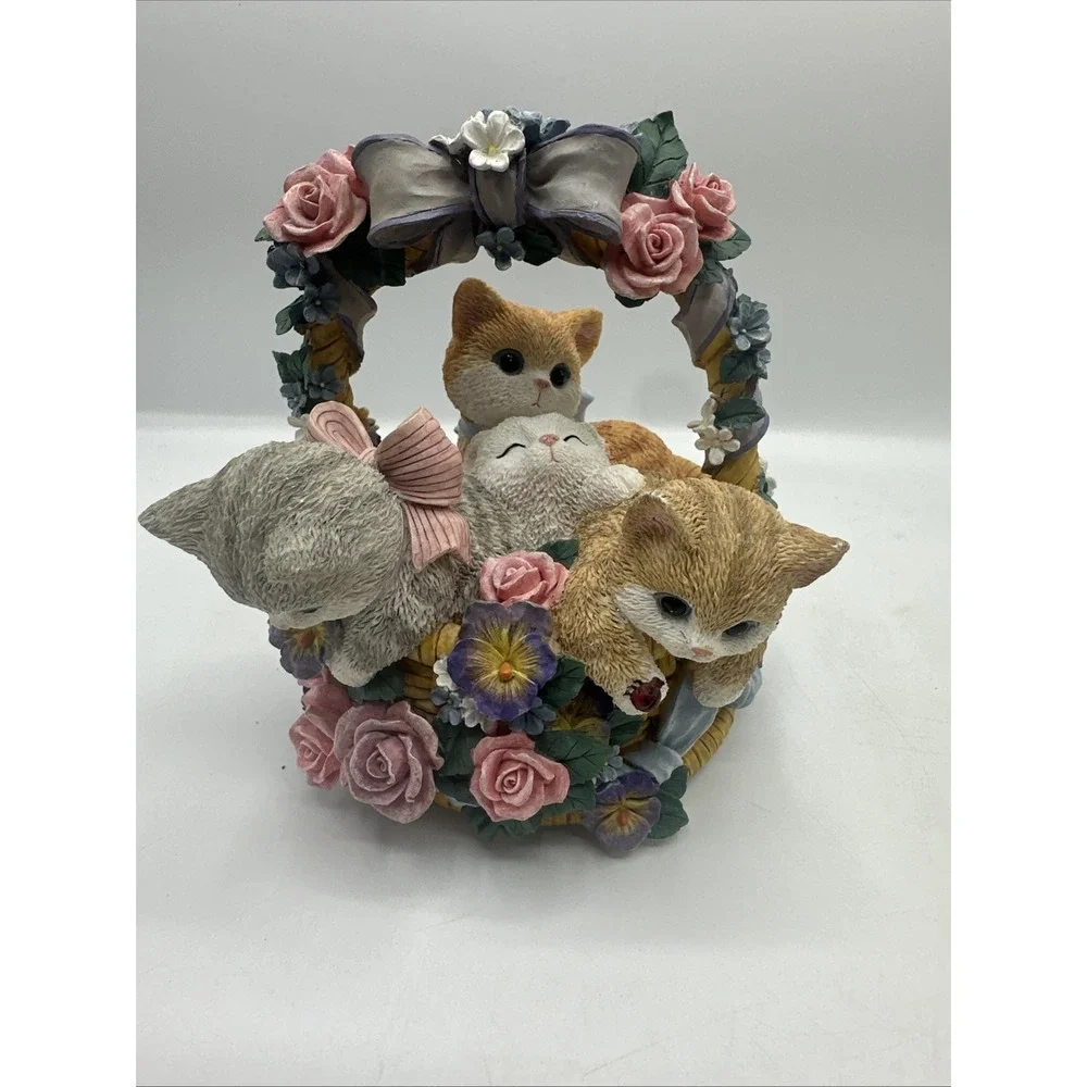 The San Francisco Music Box Company 229751 Kittens In A Basket Fur Elise